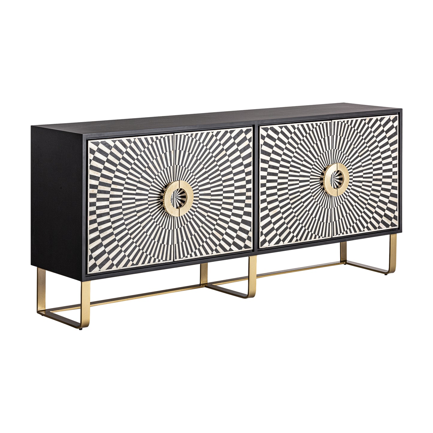 Buffet Gatsby en Color Negro/Blanco/Oro