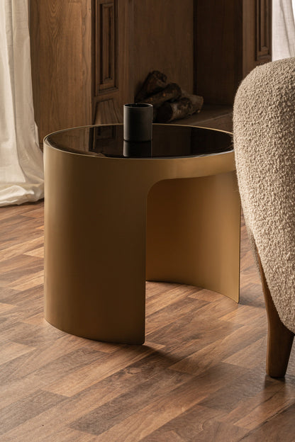 Dijon Coffee Table in Gold Colour