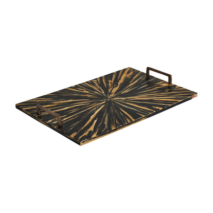 Blene Tray in Black/Gold Colour