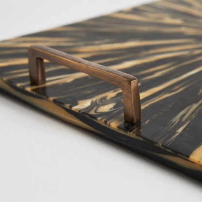 Blene Tray in Black/Gold Colour