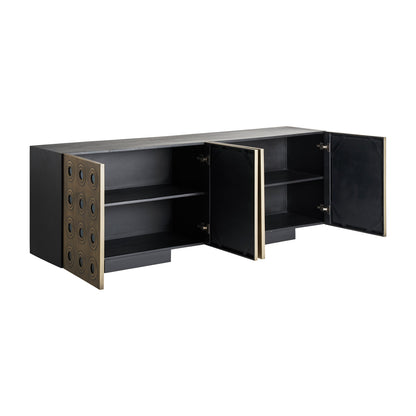 Jeding Sideboard in Black/Gold Colour