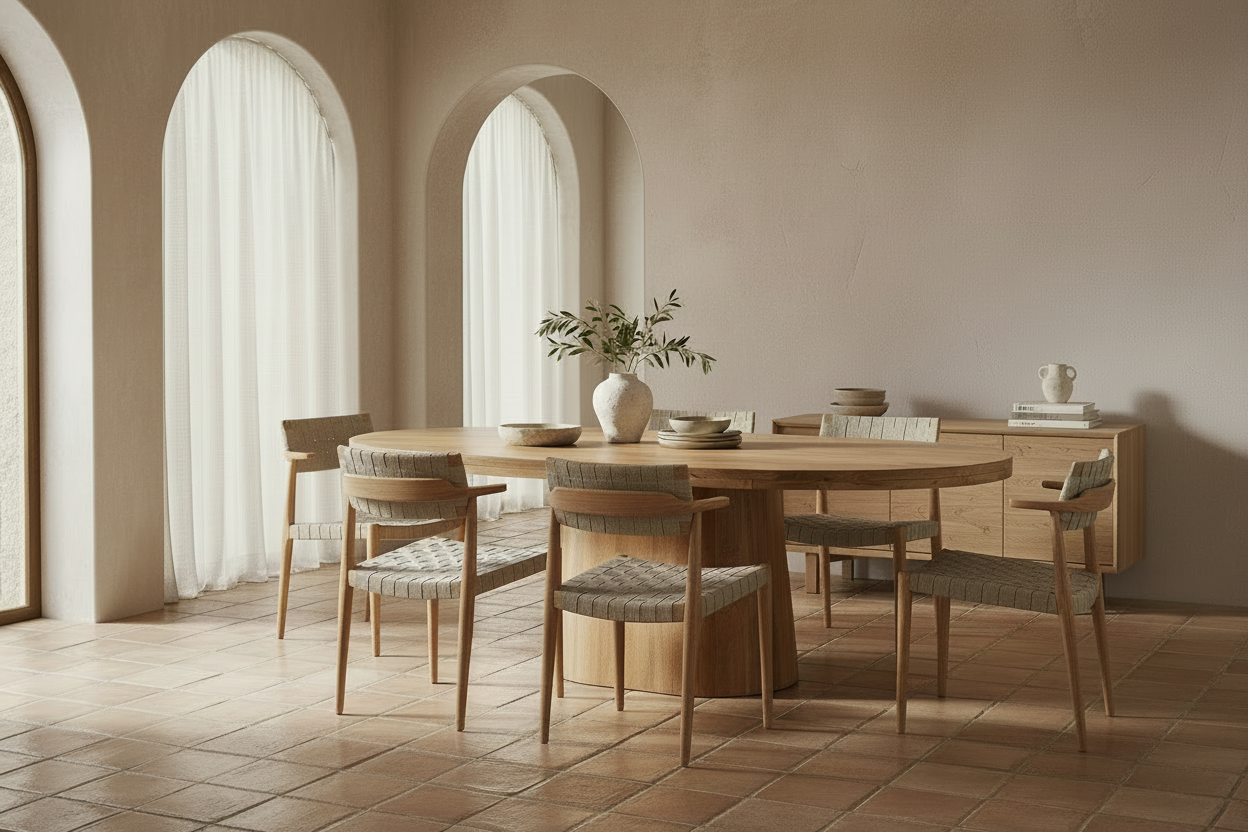 Mersch Dining Table in Natural Colour