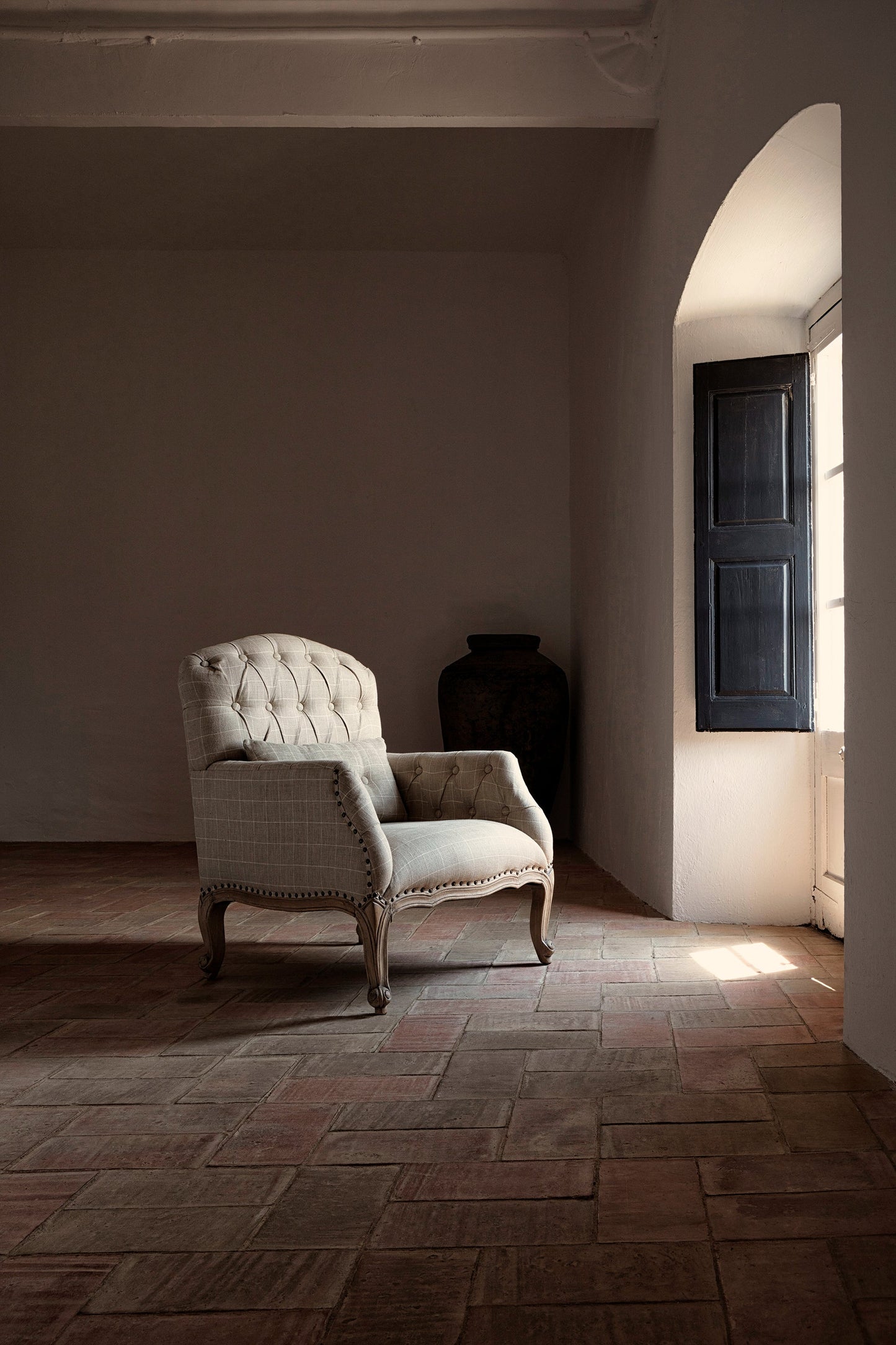 Morbier Armchair in Beige Colour