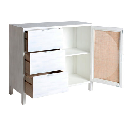 Zemne Chest Of Drawers in White/Natural Colour