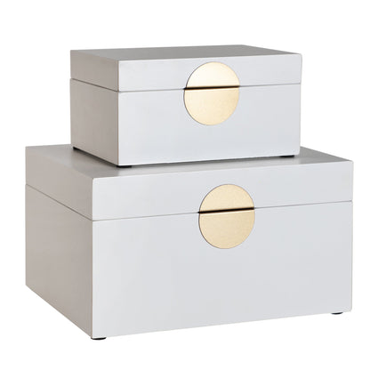 Caja J/2 Chadenet en Color Blanco/Oro