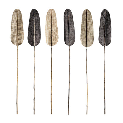 Decaration Branch (Set Of 6) in Black/Natural Colour