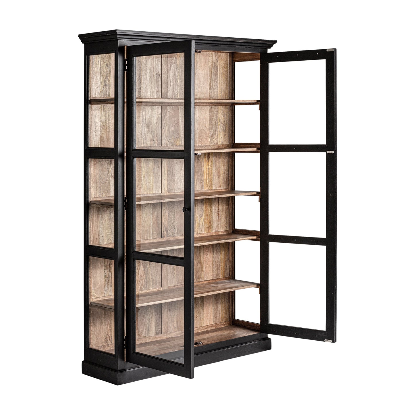 Bavay Glass Cabinet in Black/Natural Colour