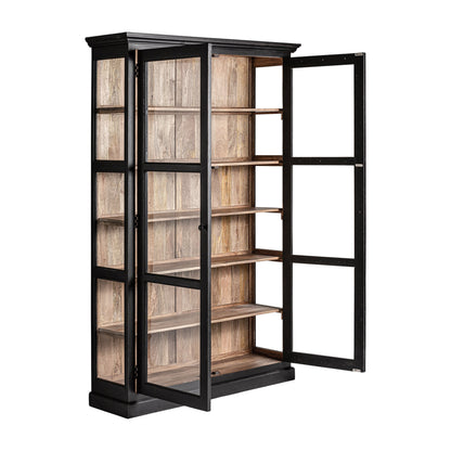 Bavay Glass Cabinet in Black/Natural Colour