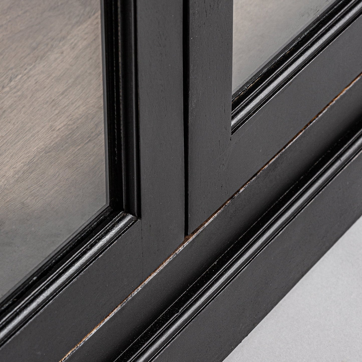 Bavay Glass Cabinet in Black/Natural Colour