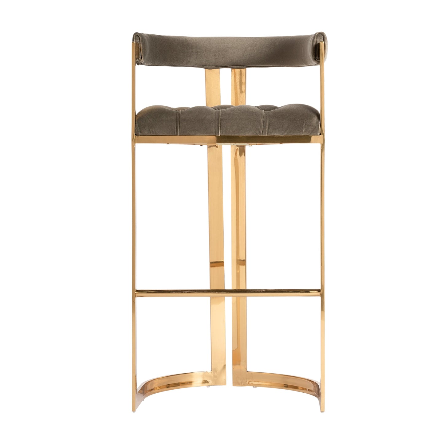 Mondsee Stool in Grey/Gold Colour