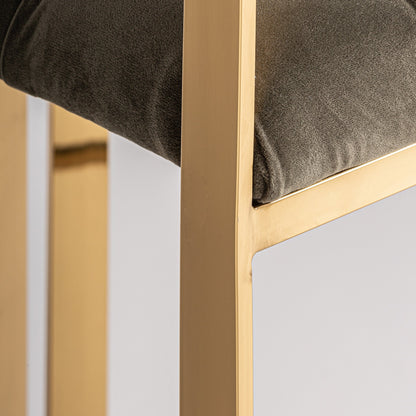 Mondsee Stool in Grey/Gold Colour