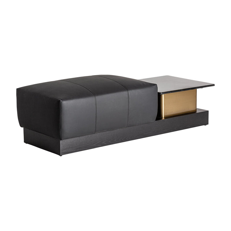 Traun Coffee Table in Black/Gold Colour
