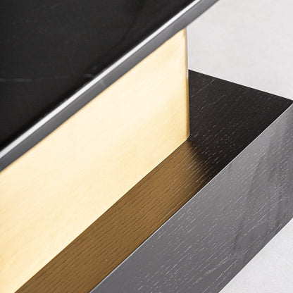 Traun Coffee Table in Black/Gold Colour