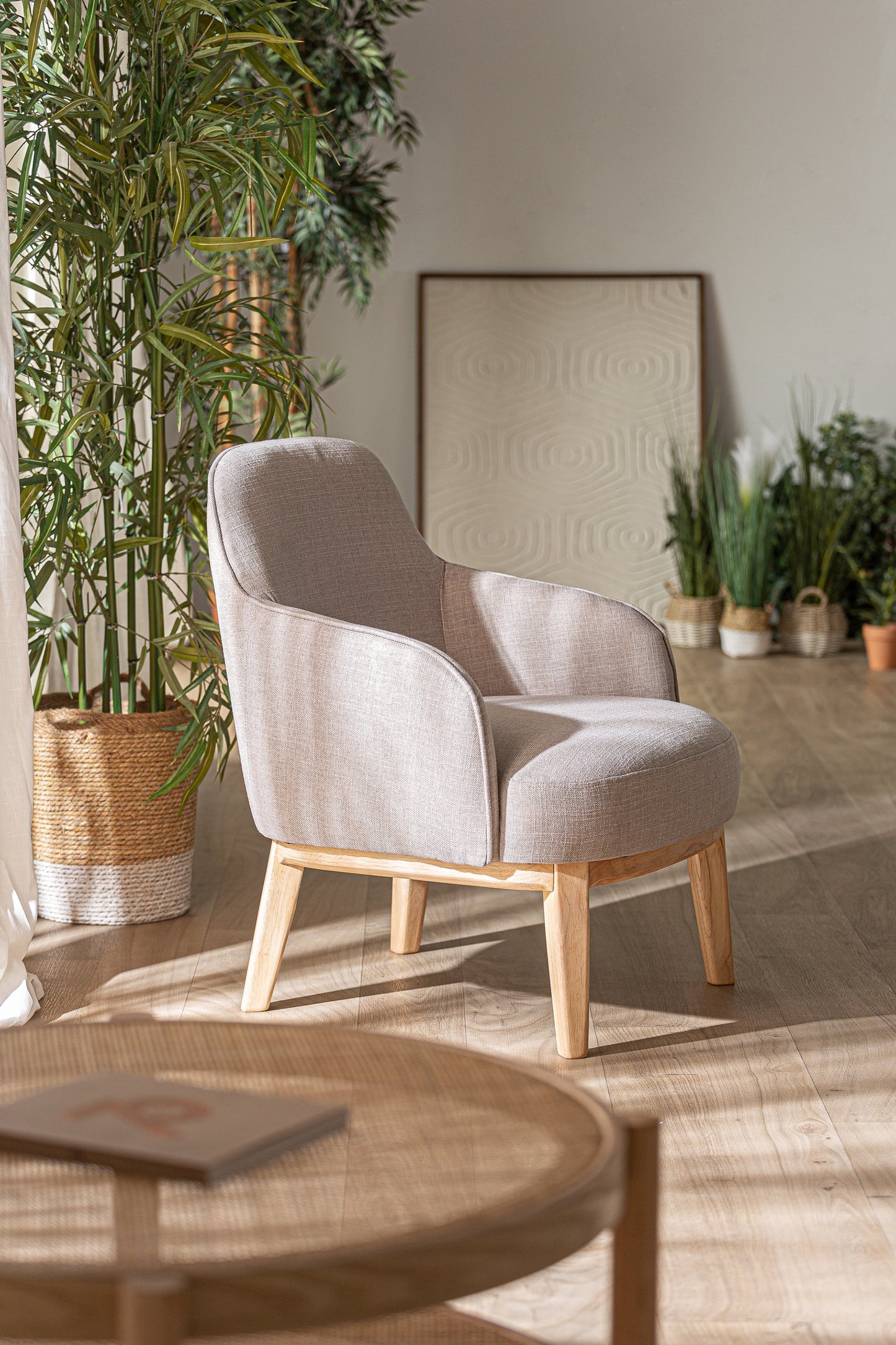 Sousel Armchair in Beige Colour