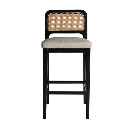 Madison Stool in White/Black Colour