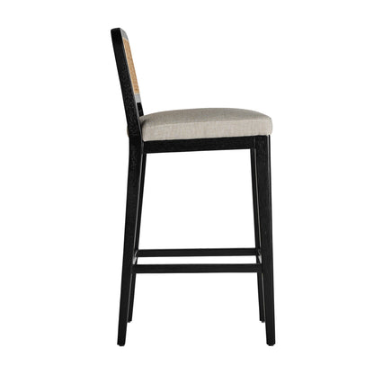 Madison Stool in White/Black Colour