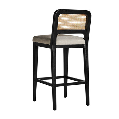 Madison Stool in White/Black Colour