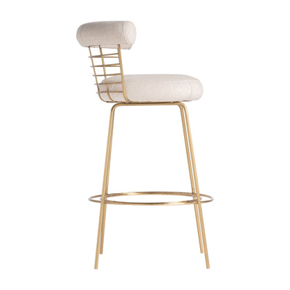 Tresivio Stool in Off White Colour