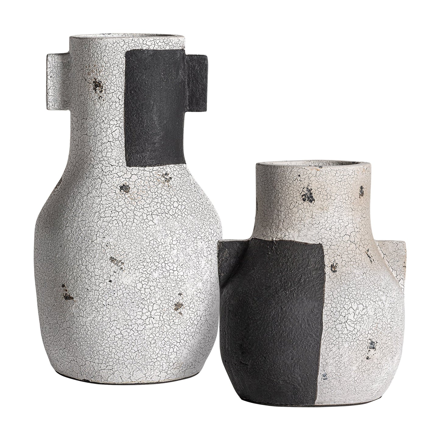 Mintlaw Vase in White/Black Colour