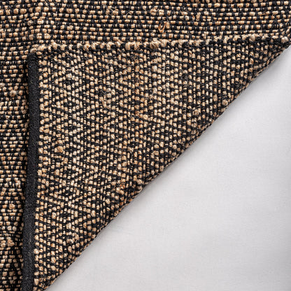 Elara Carpet in Black/Natural Colour