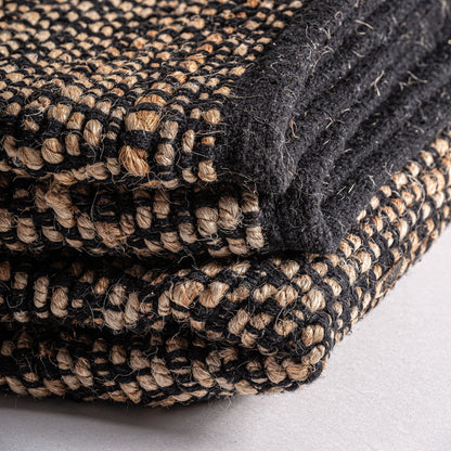 Elara Carpet in Black/Natural Colour