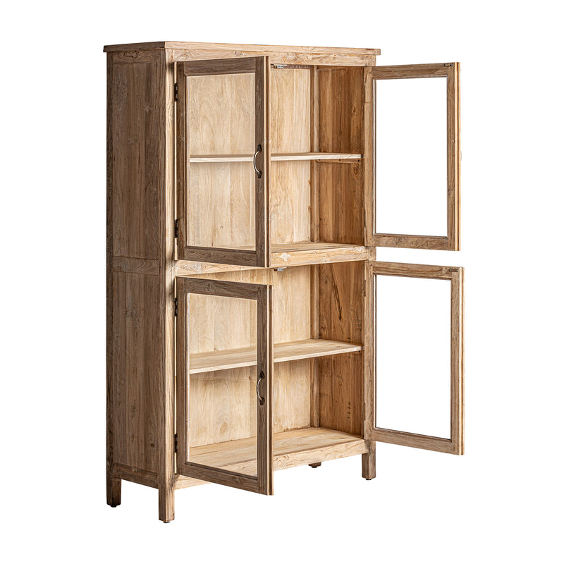 Carrik Glass Cabinet in Natural Colour