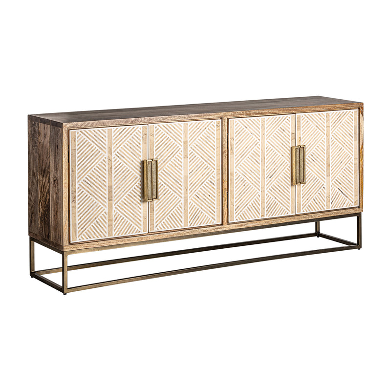 Laugna Sideboard in Natural/Gold Colour