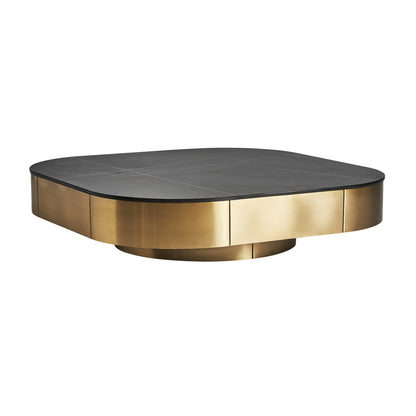 Davik Coffee Table in Black/Gold Colour