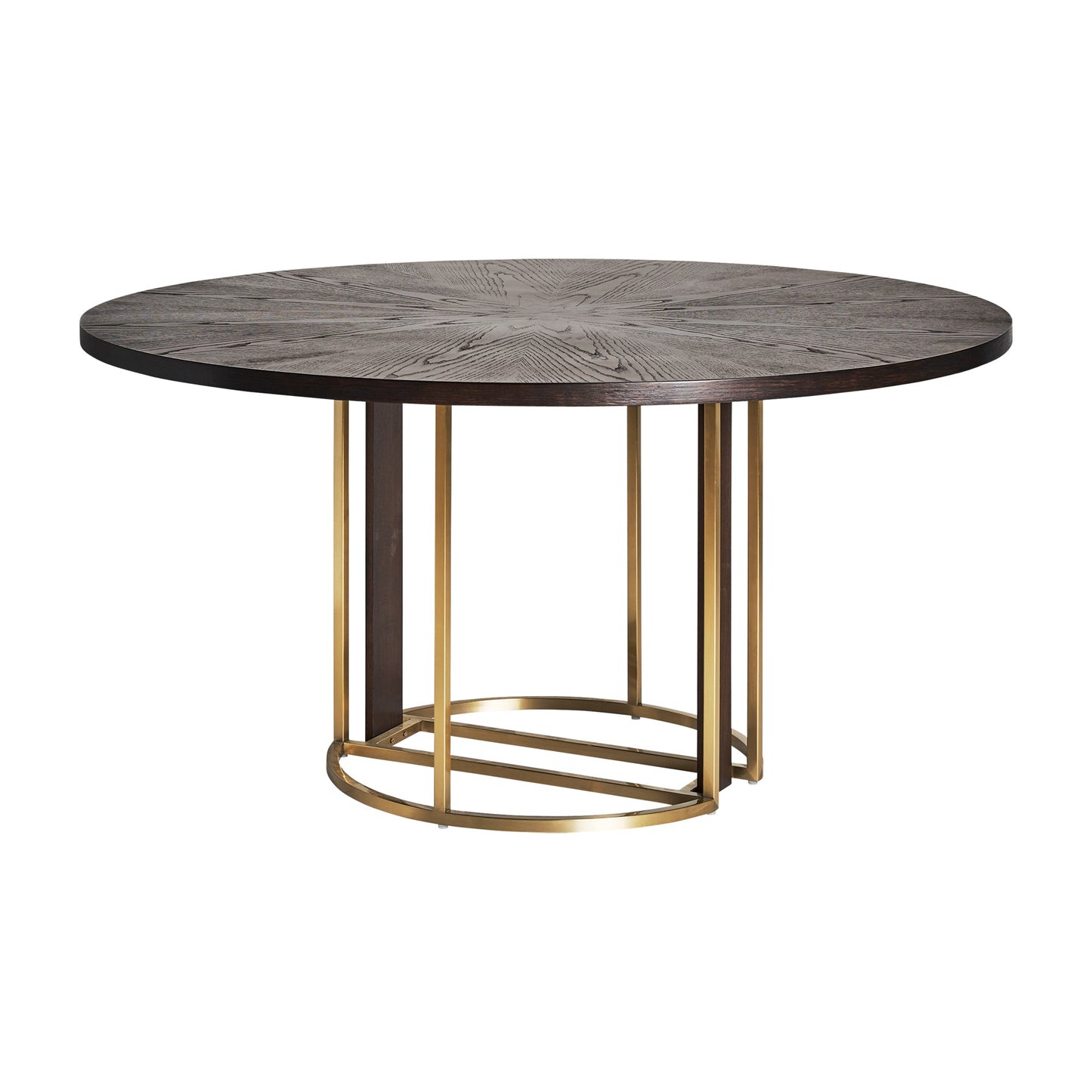 Leira Dining Table in Gold Colour