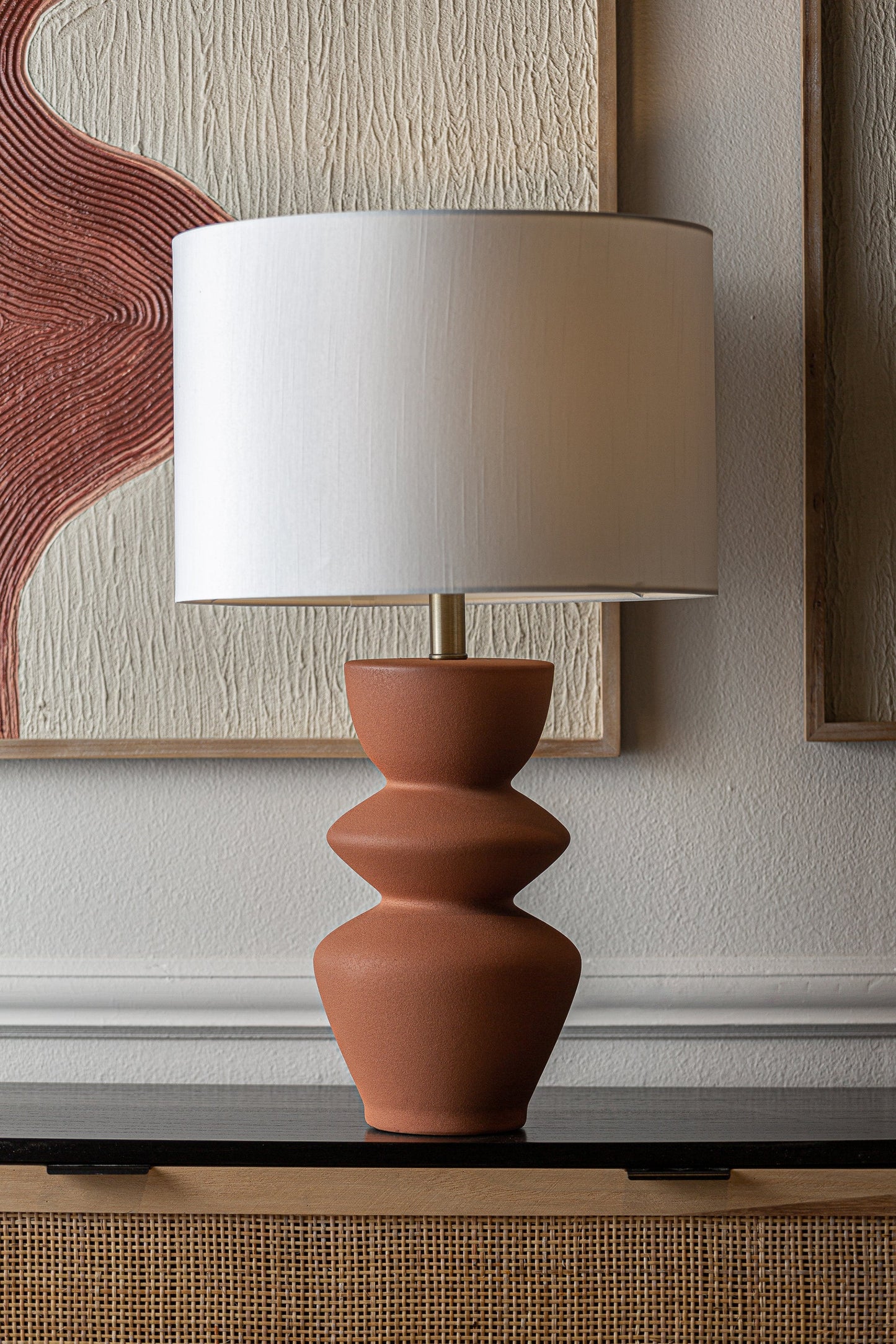 Hasna Table Lamp in Brown Colour