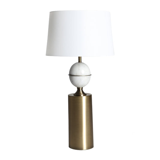 Iraide Table Lamp in White/Gold Colour