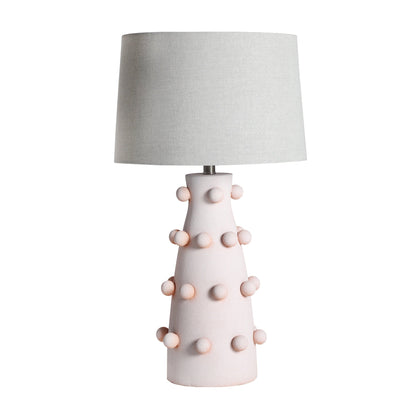 Judith Table Lamp in Pale Pink Colour