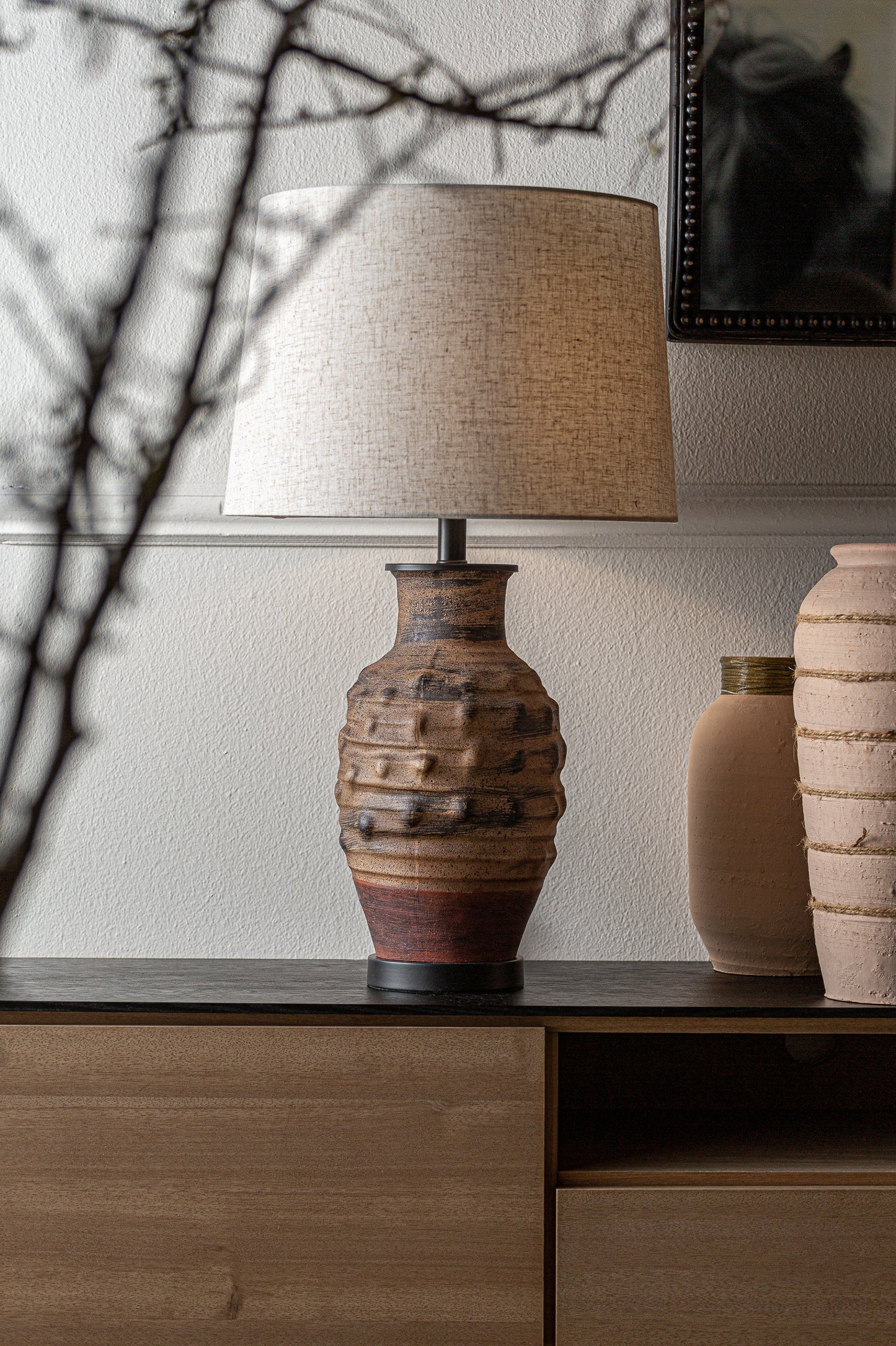 Minta Table Lamp in Brown Colour