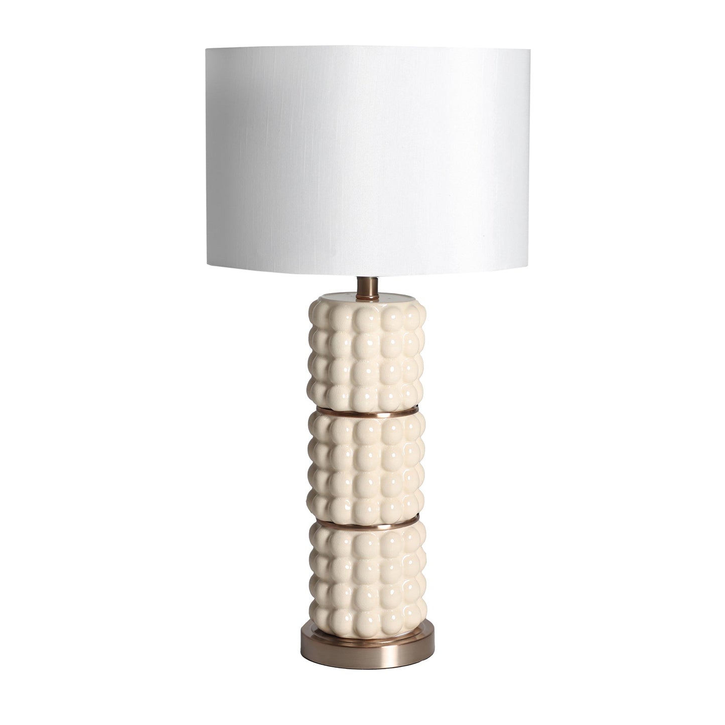 Ofra Table Lamp in White/Gold Colour