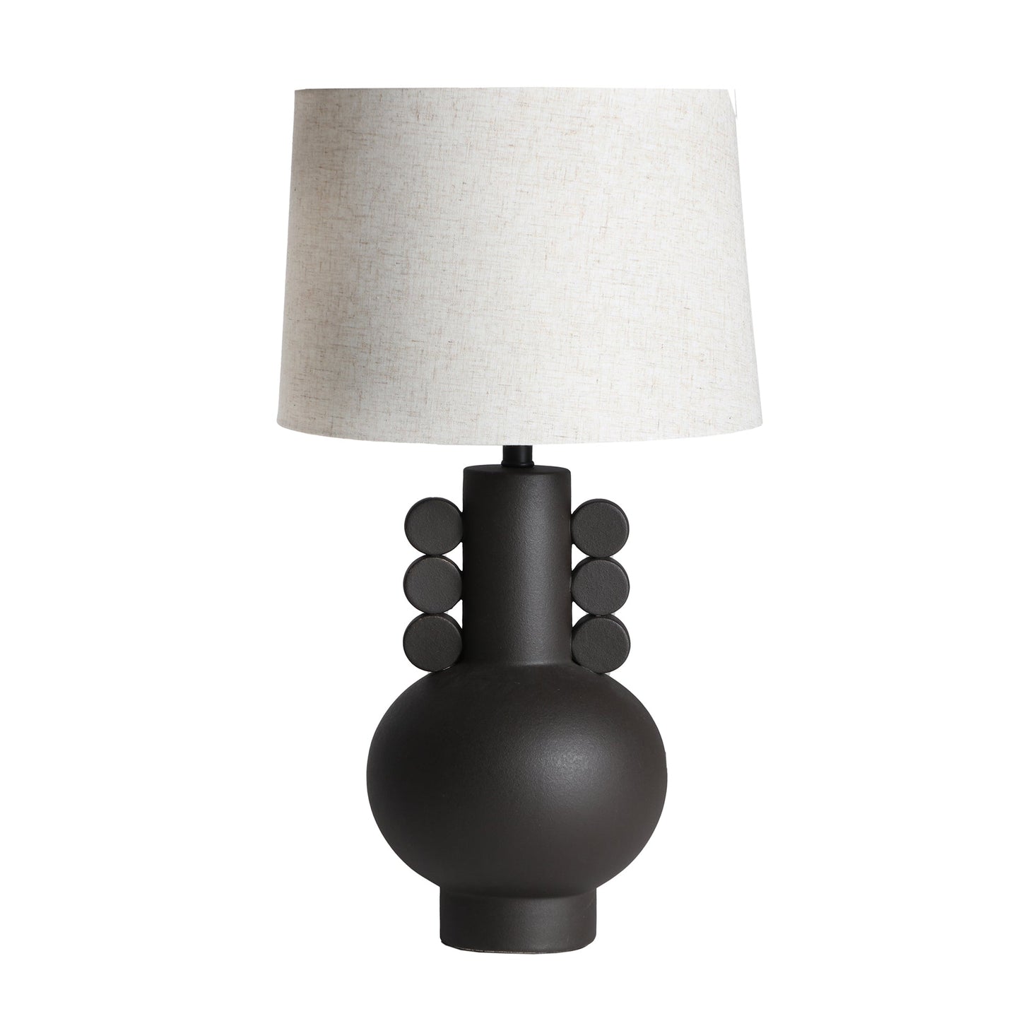 Oksana Table Lamp in Black/Natural Colour