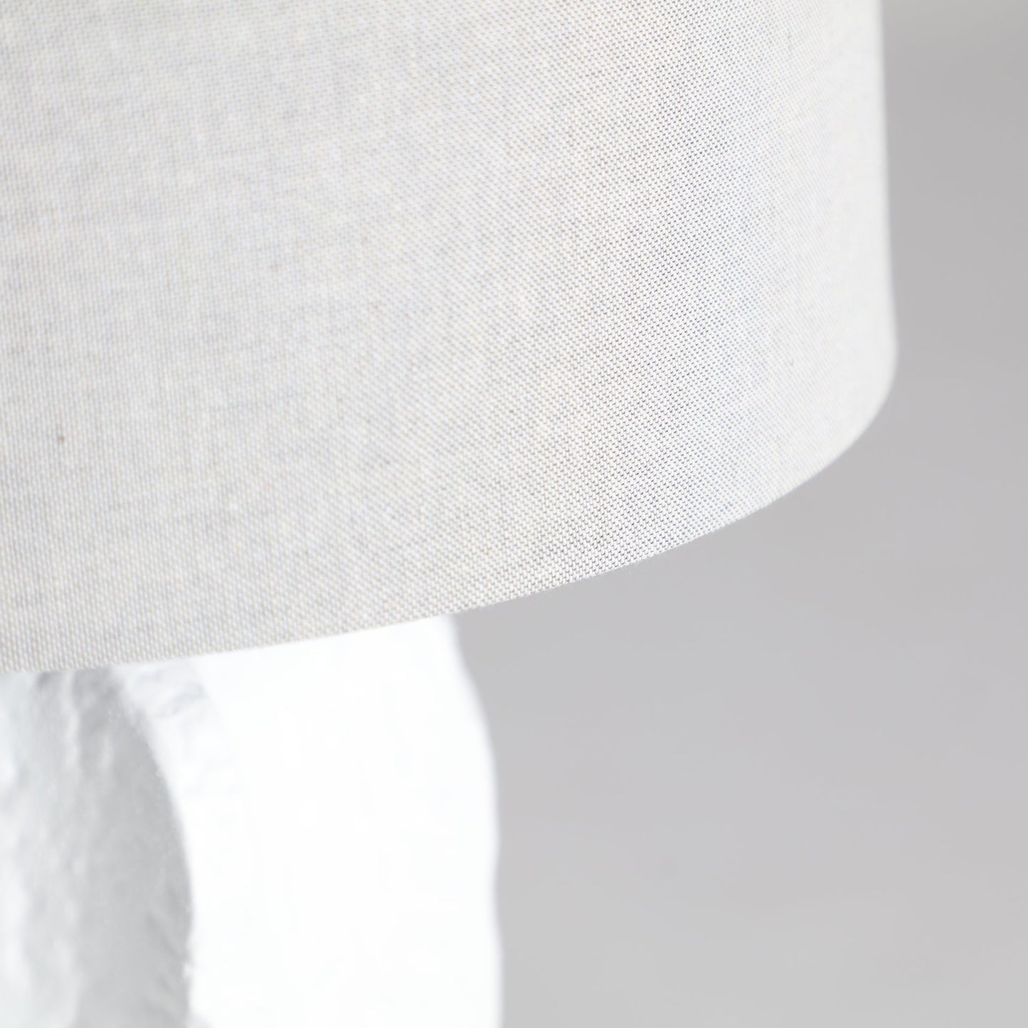 Queila Table Lamp in White/Beige Colour