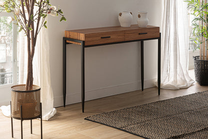 Lauris Console Table in Black/Natural Colour