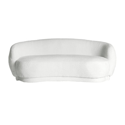 Bouclé Wilthen Sofa in White Colour