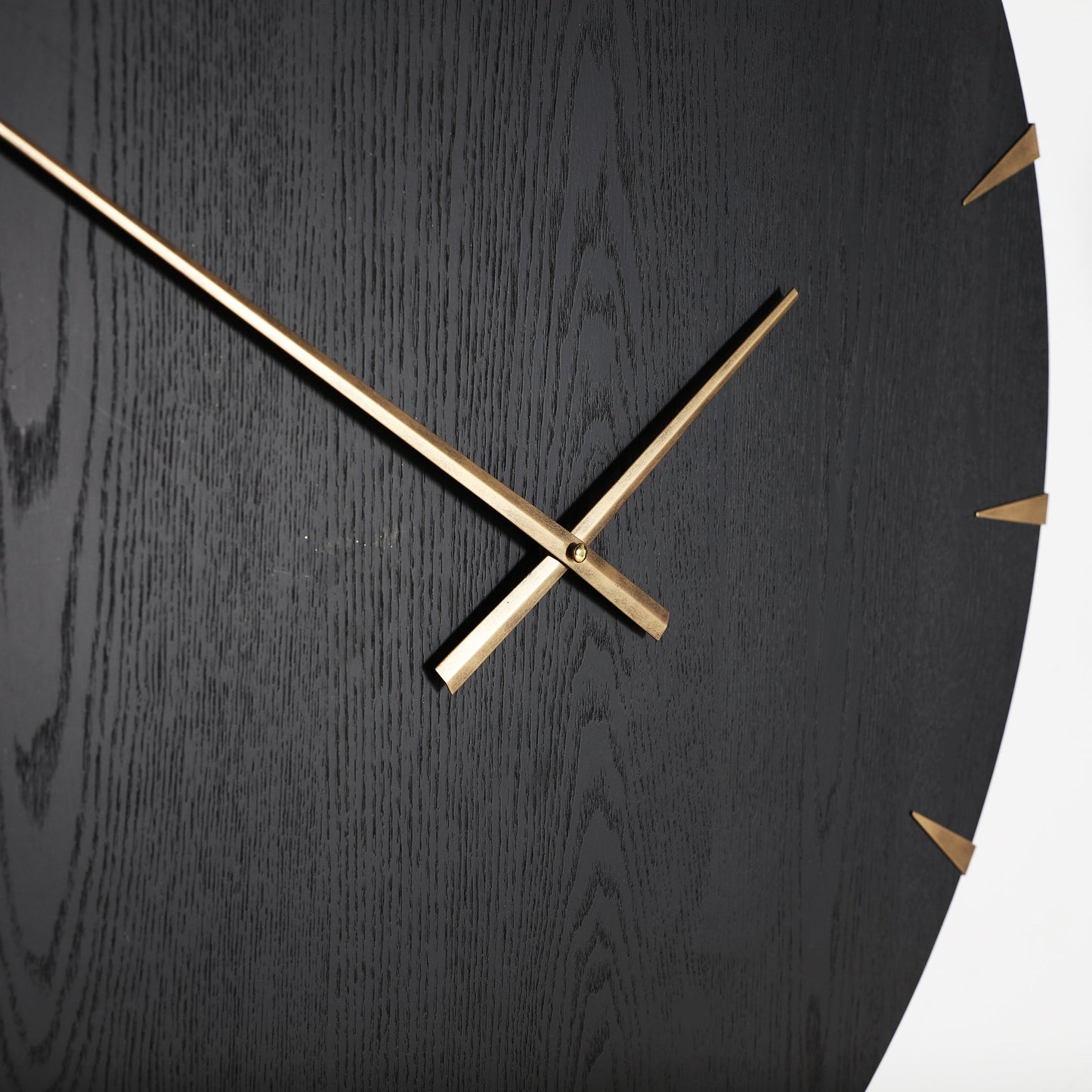 Rognes Wall Clock in Black/Gold Colour