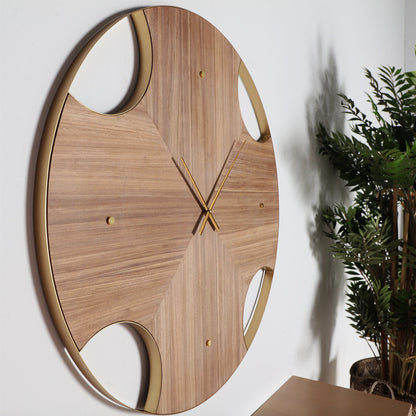 Wall Clock in Brown Colour