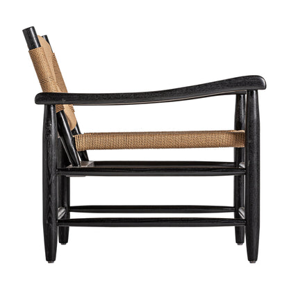 Dalvik Armchair in Black/Natural Colour