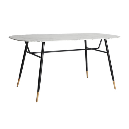 Graz Dining Table in White/Black Colour