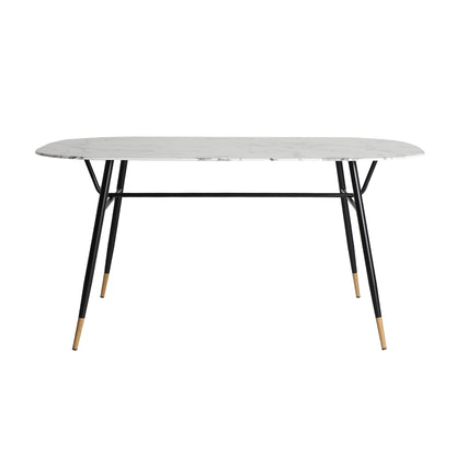 Graz Dining Table in White/Black Colour