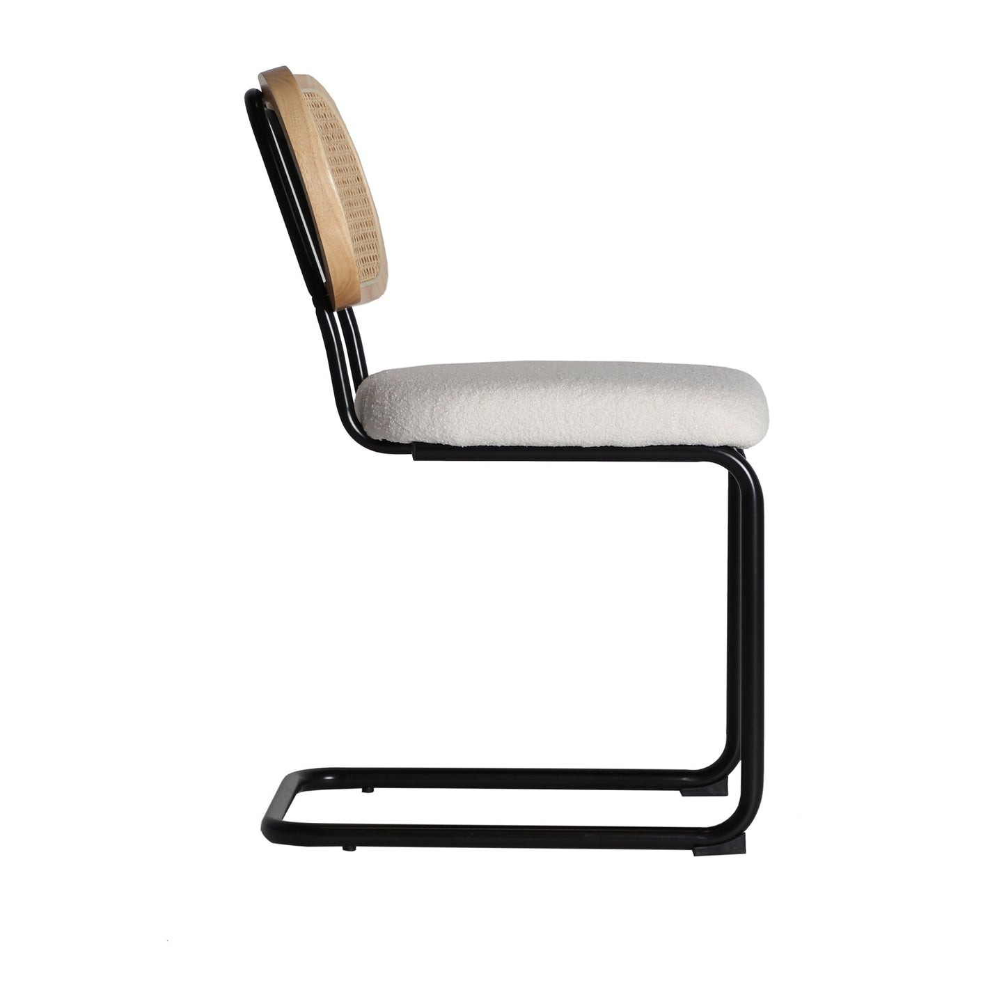 Zelina Chair in White/Natural Colour