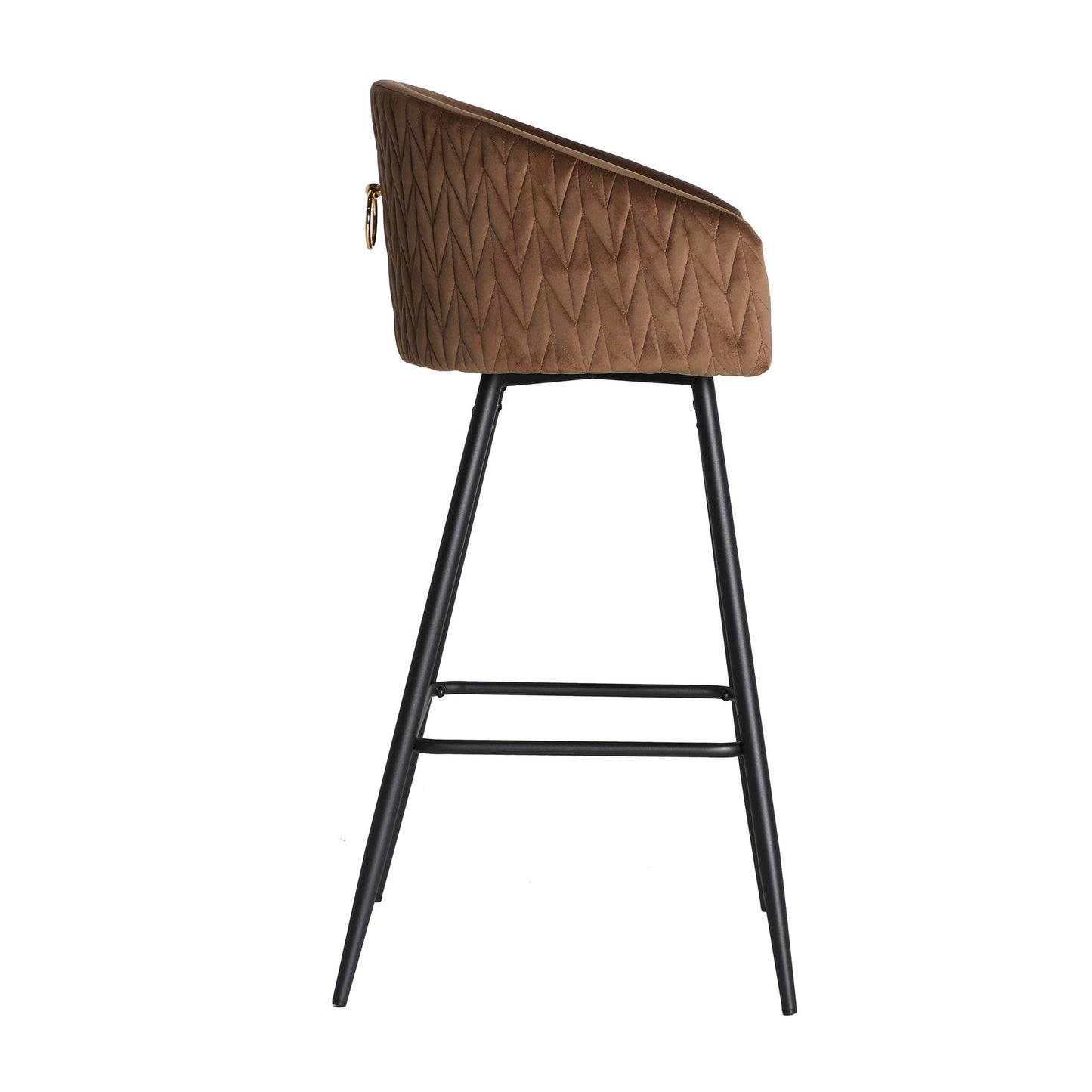 Kecel Stool in Brown/Beige Colour