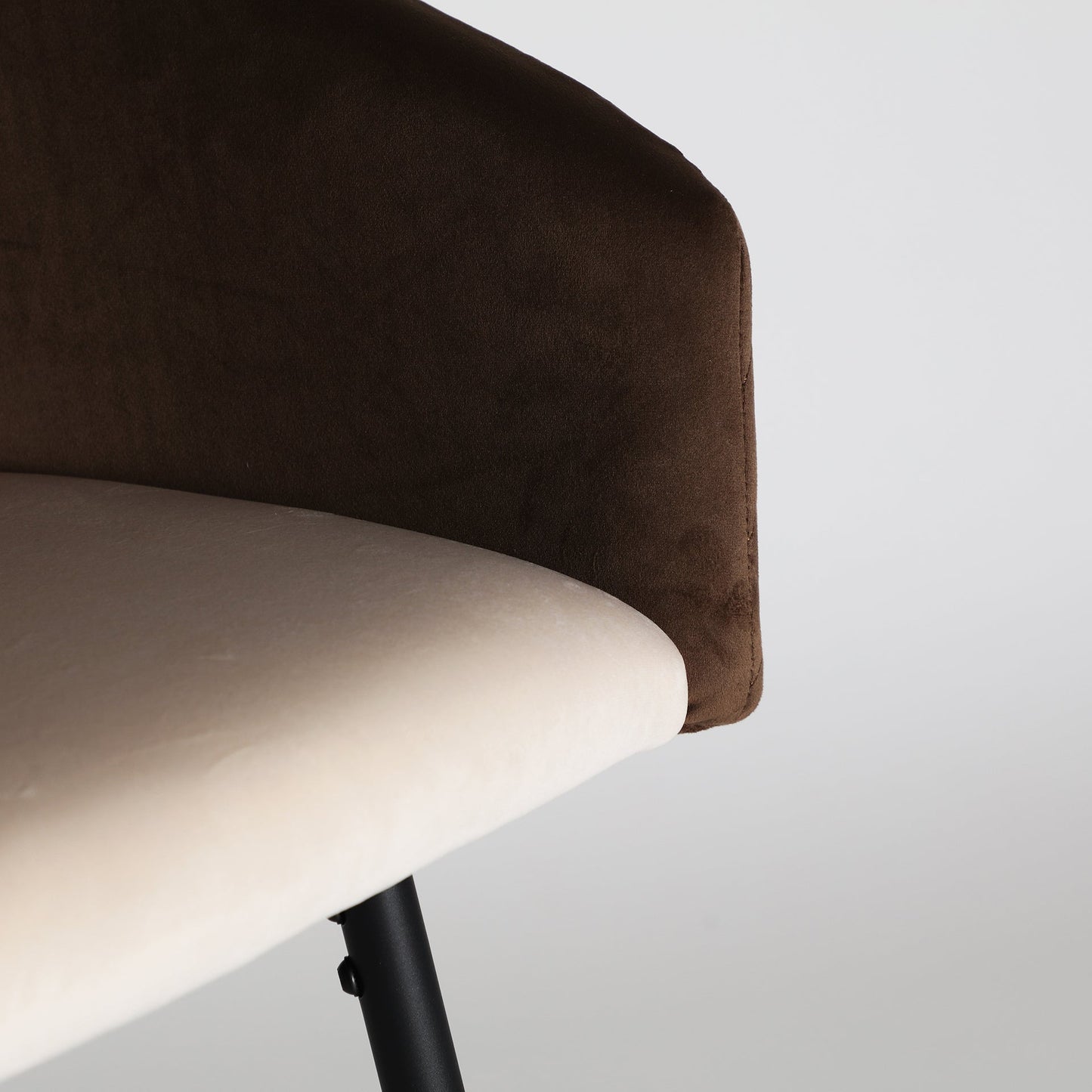 Kecel Stool in Brown/Beige Colour