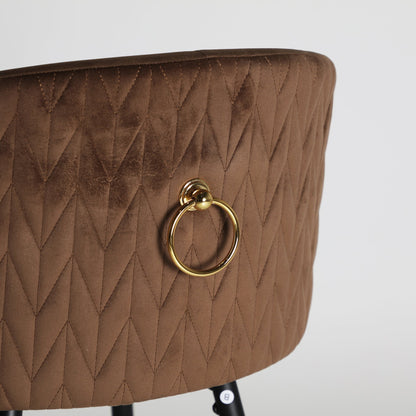 Kecel Stool in Brown/Beige Colour