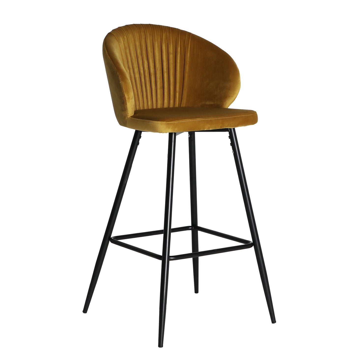 Algio Stool in Ochre Colour