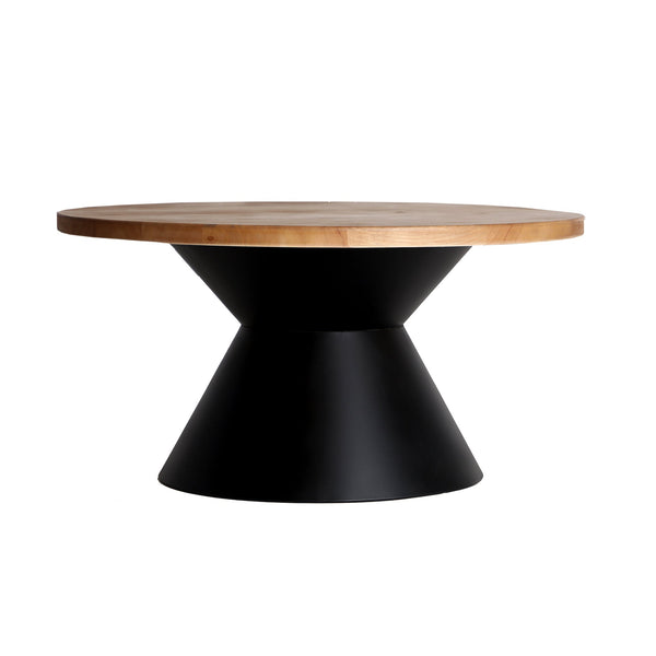 Amilly Coffee Table in Black/Natural Colour