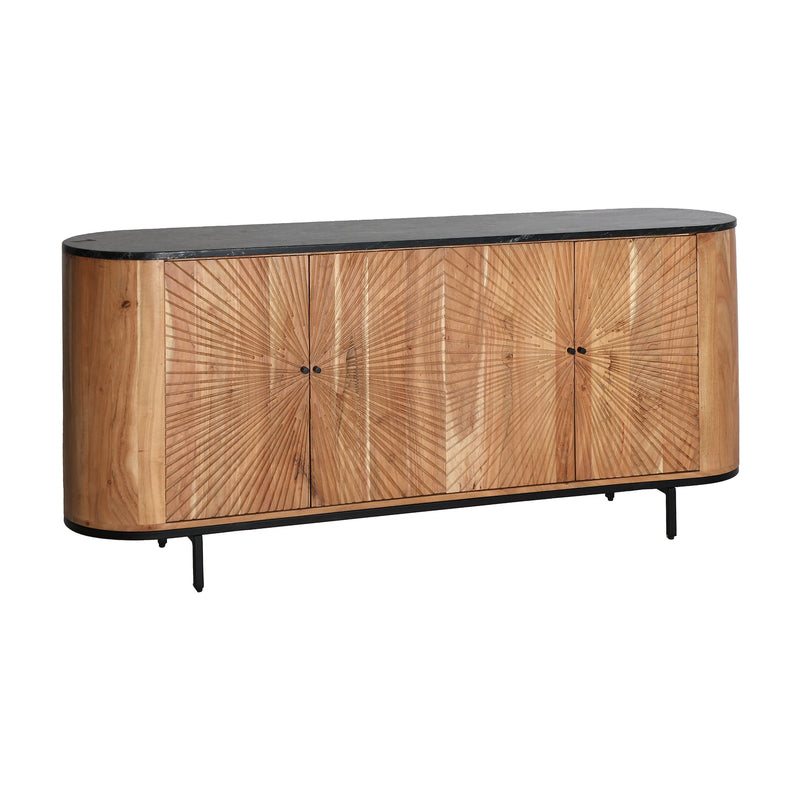 Tirza Sideboard in Black/Natural Colour
